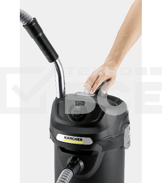 Пылесос Karcher AD 4 PREMIUM желтый/черный, 150/600 Вт, уборка сухая, пылесборник контейнер 17 л