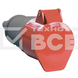 Розетка кабельная 32А 380В 3P+PЕ ССИ-224 IP44 ИЭК PSR22-032-4