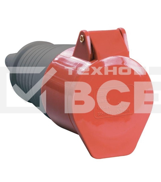 Розетка кабельная 32А 380В 3P+PЕ ССИ-224 IP44 ИЭК PSR22-032-4
