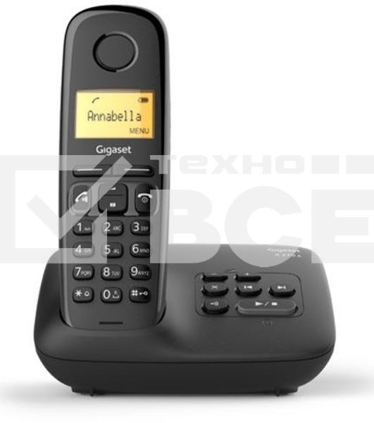 Радиотелефон Dect Gigaset A270A AM RUS черный автооветчик АОН