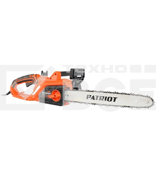 Пила цепная электрическая PATRIOT ESP 2418 , 2400Вт, 18'/45см, 3/8, 1,3мм 62зв, плавный пуск, бесключевая натяжка цепи, термозащита
