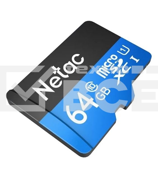 Флеш карта microSDHC 64GB Netac P500 <NT02P500STN-064G-S> (без SD адаптера) 80MB/s