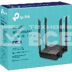 Роутер TP-Link Archer A64 AC1300 Wi-Fi роутер с MU-MIMO. RouterSPEED: 400 Mbps at 2.4GHz + 867Mbps at 5GHz SPEC: 4×Antennas, 1×Gigabit WAN Port + 4×Gigabit LAN Ports FEATURE: Tether App, WPA3, Access Point Mode, IPv6 Supported, IPTV, Beamforming, Smart Co, фото8
