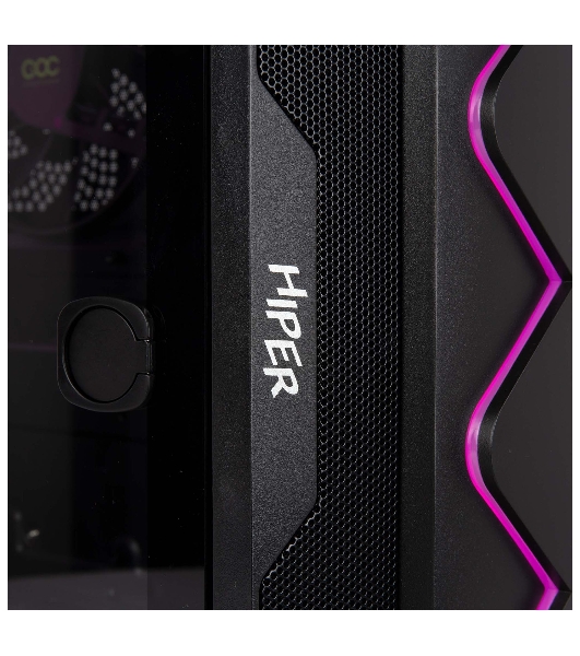 Компьютерный корпус Hiper DCB черный без БП ATX 1x120mm 1x140mm 1xUSB2.0 1xUSB3.0 audio bott PSU