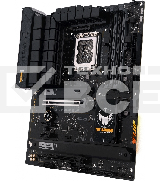Материнская плата ASUS TUF GAMING B760-PLUS WIFI D4, LGA 1700, Intel B760, 4xDDR4, 4xSATA, 3xM.2, 1xPCI-E 5.0 x16, 1xPCI-E 3.0 x4, 1xUSB-A 3.2 Gen 2, 3xUSB-A 3.2 Gen 1, 1xUSB-C 3.2 Gen 2x2, 1x2.5Gb LAN, 5x3.5 мм, 7.1, Wi-Fi 6, Bluetooth 5.2, Standard-ATX