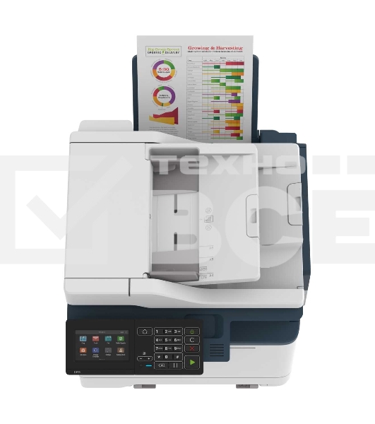МФУ лазерный Xerox C315 (C315V_DNI), A4, цветной, печ. до 33 стр/мин., скан. до  47 стр/мин. (ч/б) 30 стр/мин. (цвет), 1200 x 1200 dpi (печать) 600x600dpi (скан.), USB, RJ-45, Wi-Fi, Air Print, Mopria