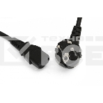 Кабель питания компьютера Hyperline PWC-IEC13-SHM-0.5-BK (Shucko+C13) (3x0.75), 0.5м, фото 1
