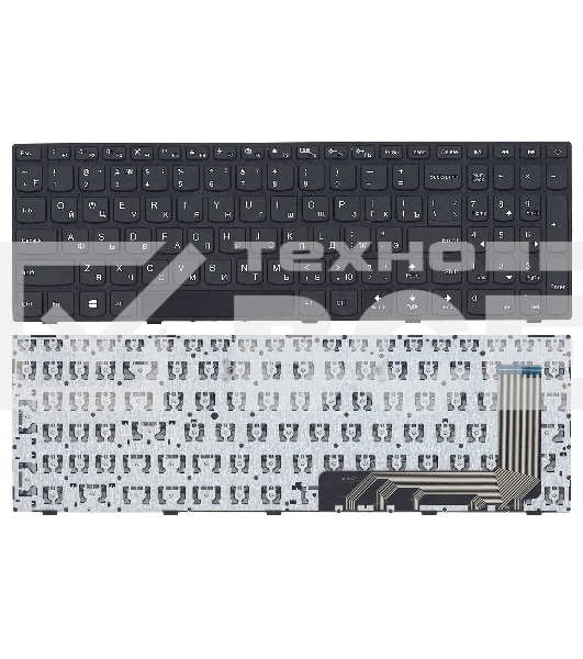 Клавиатура для ноутбука Lenovo IdeaPad 110-15ISK 110-17ACL черная с рамкой