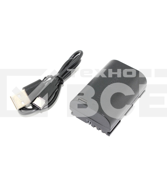 Аккумуляторная батарея для фотоаппарата Canon EOS 5D Mark II (LP-E6 Pro) USB Type-C 7.4V 1600mAh