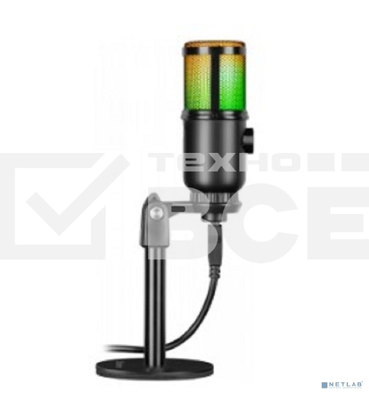 Игровой стрим микрофон Defender Glow GMC 400 USB, провод 1.3 м