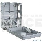 Коробка КМ41242 распаячная Iek UKO10-150-110-070-K41-55 для о/п 150х110х70 мм IP55 (RAL7035, 10 гермовводов), фото3