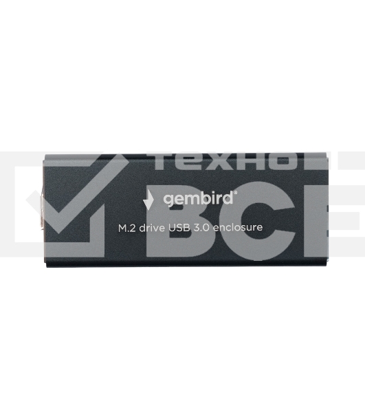 Внешний корпус Gembird EEM2-SATA-1 USB 3.0 для M2 SATA порт MicroB, металл, черный