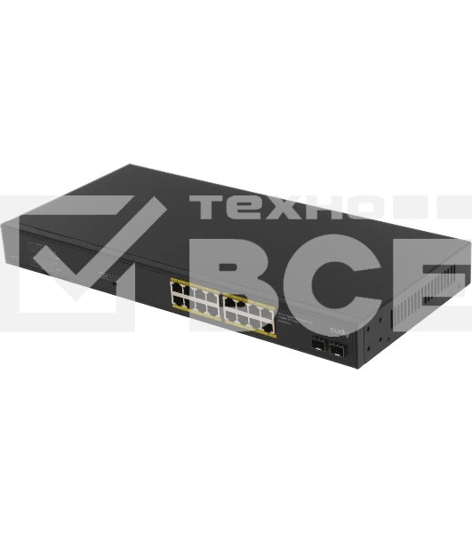 Коммутатор Cudy GS1020PS2 (L2) 16x1Гбит/с 2SFP 16PoE+ 200W неуправляемый