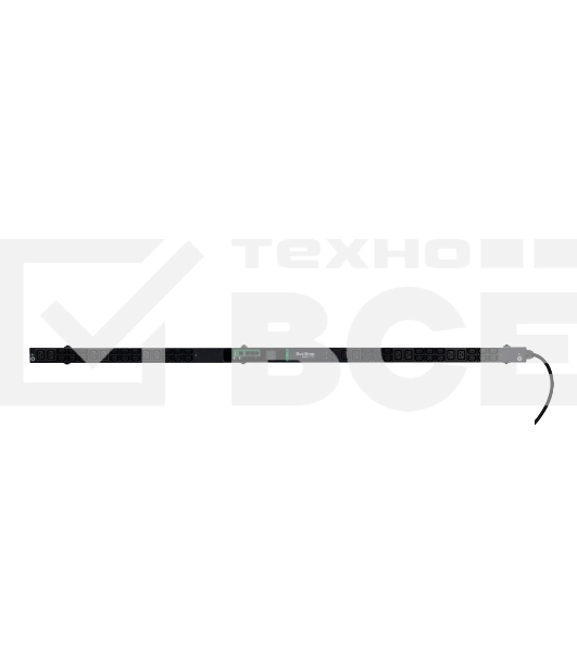 БРП Uniprom, с мониторингом, 0U, 240В, 1Ф, 32A, 36xC13 12xC19, 3м кабель, IEC309