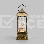 Декоративный фонарь Neon-night (фигура) с эффектом снегопада и подсветкой Семья снеговиков, фото 1