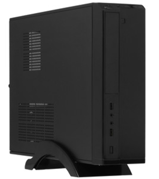 Компьютерный корпус ExeGate EX268691RUS Компьютерный корпус MiniITX ExeGate MI-207 Black, miniITX/mATX, (M450, 80мм), 2хUSB, Audio