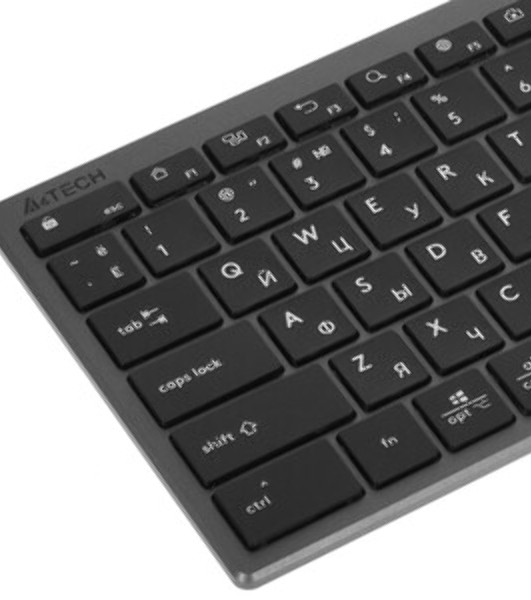 Клавиатура A4Tech Fstyler FBX51C беспроводная, Bluetooth, радиоканал, серый