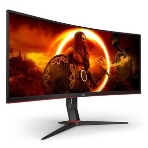 Монитор 34' AOC CU34G2XP VA 3440x1440, 180 Гц, 1 мс, 21:9, 430 кд/м², 2xHDMI, 2xDisplayPort, изогнутый экран, Flicker Free, Low Blue Light, черный, фото 1