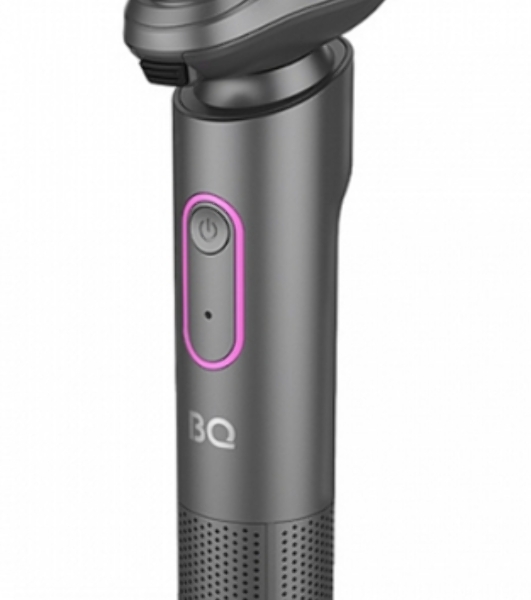 Электробритва BQ SV1008 Gray-Pink. Мощность 5 Вт/Время зарядки 90 минут/Время беспроводной работы 90 минут/Влагозащита IPX6/Электропитание 110-240 В, 50-60 Гц/Ротационная головка бритвы/Мощный мотор/Индикатор заряда батареи/Портативная база для подзарядки/3 насадки в комплекте'