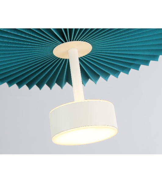 Светильник Ambrella light LH72611 WH/GR белый/бирюзовый 6W 3000K D300*260-1770