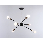 Светильник Ambrella light TR80435/6 BK/GD черный/золото E27/6 max 60W D950*730, фото4