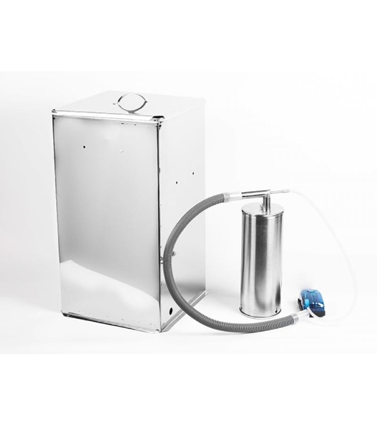 Коптильня  бытовая  холодного копчения  Дым Дымыч   модель 02Б - дымогенератор+емкость для копчения большая объемом 50 л, нержавеющая сталь