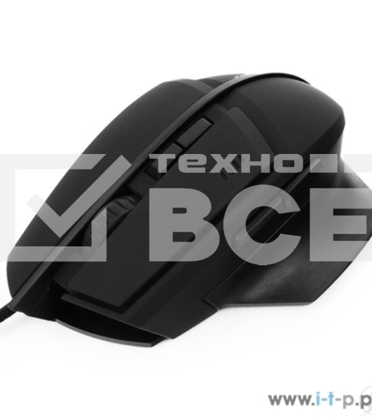 Мышь проводная Гарнизон GM-740G черный, 3200 dpi, USB, кнопки - 7