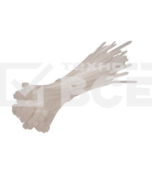 Стяжка нейлоновая Exegate EX253848RUS неоткрывающаяся CV-150W, 150 мм, упак. 100 шт белый