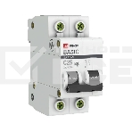 Автоматический выключатель EKF mcb4729-2-25C 2P 25А (C) 4,5кА ВА 47-29 EKF Basic, фото 1