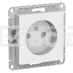 Механизм розетки 1-м СП AtlasDesign без заземл. защ. шторки 16А белый, SchE ATN000149, фото3