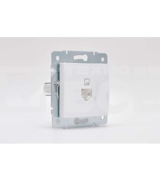Механизм розетки компьютерн. 1-м СП KARINA RJ45 бел. LEZARD 707-0288-139