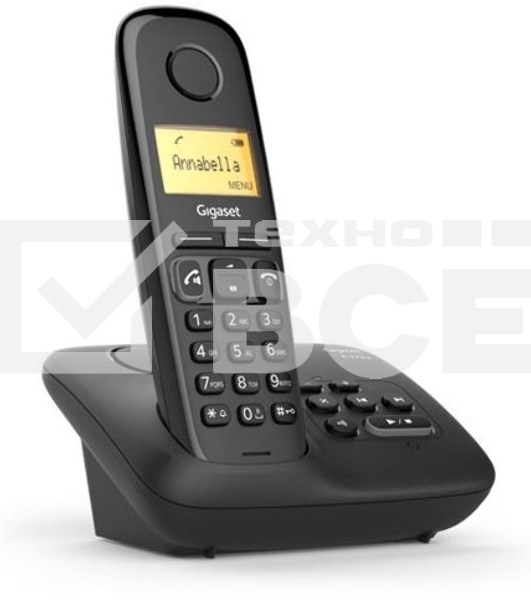 Радиотелефон Dect Gigaset A270A AM RUS черный автооветчик АОН