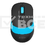 Мышь беспроводная A4Tech Fstyler FG10S черный/синий, 2000 dpi, радиоканал, USB, кнопки - 4, фото 1