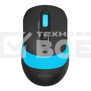 Мышь беспроводная A4Tech Fstyler FG10S черный/синий, 2000 dpi, радиоканал, USB, кнопки - 4