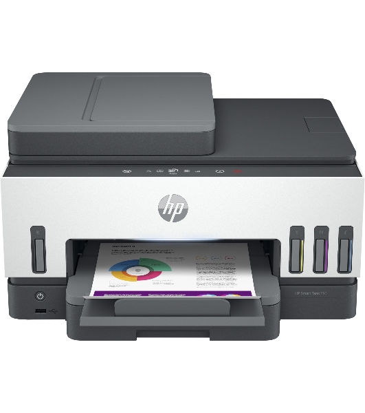 МФУ струйное HP Smart Tank 790 (4WF66A), A4, цветной, печ. до 15 стр/мин. (ч/б) до 9 стр/мин. (цвет), 1200 x 1200 dpi (ч/б печать, скан.) 1200 x 4800 dpi (цвет), USB, Wi-Fi, BlueTooth, Air Print, Mopria