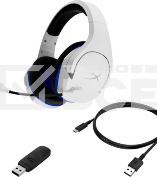 Наушники с микрофоном HyperX Cloud Stinger Core белый/голубой накладные Radio оголовье (4P5J1AA)