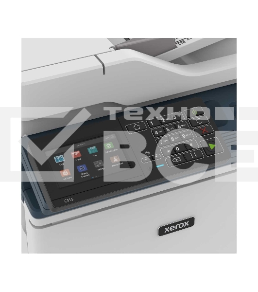 МФУ лазерный Xerox C315 (C315V_DNI), A4, цветной, печ. до 33 стр/мин., скан. до  47 стр/мин. (ч/б) 30 стр/мин. (цвет), 1200 x 1200 dpi (печать) 600x600dpi (скан.), USB, RJ-45, Wi-Fi, Air Print, Mopria