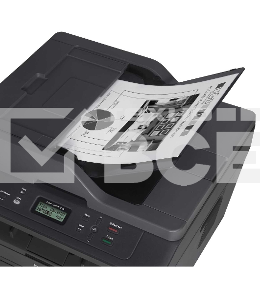 МФУ лазерный Brother DCP-L2540DW, А4, ч/б, печ. 30 стр/мин, 2400 x 600 dpi, USB, Wi-Fi, Ethernet RJ-45