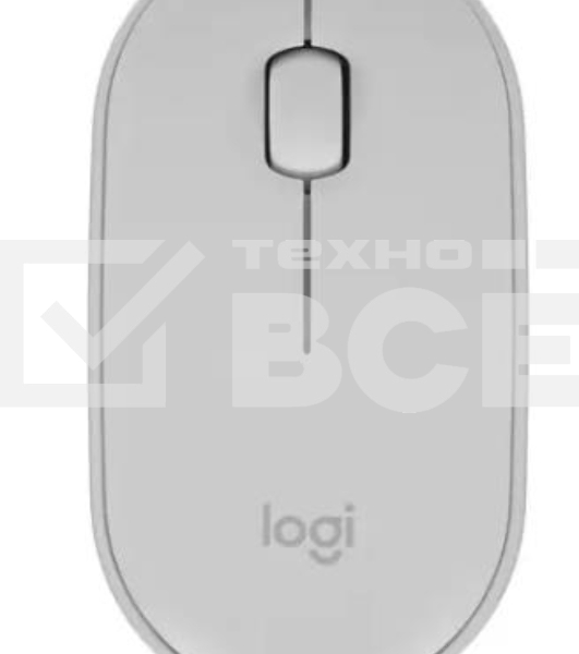 Мышь беспроводная Logitech Pebble M350 белый, 1000 dpi, радиоканал, Bluetooth, USB, кнопки - 3