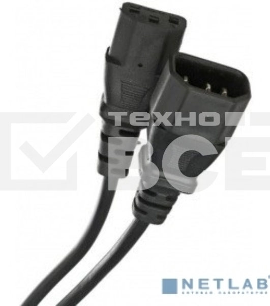 Кабель UPS to устройство 220V (IEC-320-C13/C14) 3м, 3G 0,75mm медь, Telecom