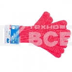 Перчатки трикотажные Сибртех, акрил, коралл, двойная манжета, фото 1