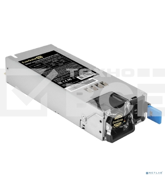Серверный блок питания  (модуль к RTS1000 Redundant) 1000W ExeGate Industrial-RT1000 (APFC, КПД 94%(80 PLUS Platinum), 4 cm fan)