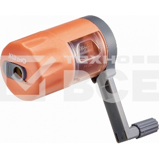Точилка для карандашей механическая Kw-Trio 03420ORANGE 1 отверстие металл/пластик оранжевый пл.бокс
