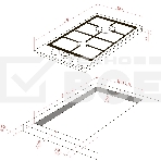 Варочная поверхность MONSHER MGG 33 Blanc, газ, High-Tech, 30 см, автоматический электроподжиг, газ-контроль, форсунки под сжиженый газ, SABAF конфорки, чугунные решетки, цвет белый, фото 1