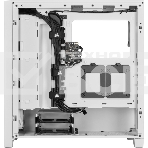 Корпус без блока питания Corsair iCUE 4000D RGB Airflow, Midi-Tower, TG, 3x120mm RGB, 1xUSB-A 3.2, 1xUSB 3.2 Type-C, E-ATX, ATX, mATX, mITX White, фото5