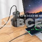 Сетевое зарядное устройство Hoco N63 Gentle 30W 3A (PD+QC) черный (44396), фото4