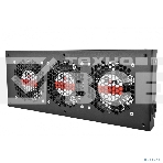 Модуль вентиляторный ЦМО, 3 вентилятора, колодка, черный R-FAN-3J-9005, фото4