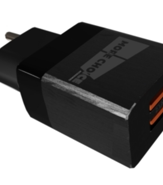 Сетевое зарядное устройство MORE CHOICE NC85a 1USB+1Type-C 3.0A PD 20W+QC3.0 Type-C Type-C, черный