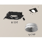 Комплект встраиваемого поворотного светильника Ambrella light XC7659020 SBK/SWH черный песок/белый песок MR16 GU5.3 (C7659, N7030), фото 1