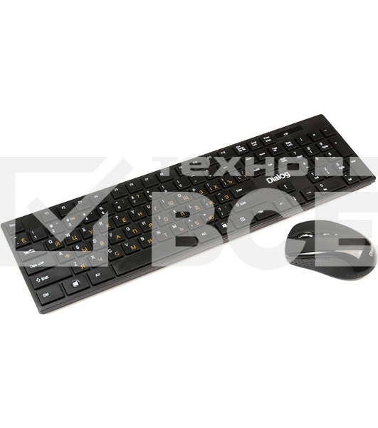 Клавиатура Dialog KMROP-4030U Pointer RF 2.4G - USB {Беспроводной набор, радиоклавиатура + опт. радиомышь 6D}